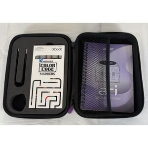 Ozobot Ari Hard Cover Case with Markers, USB Adapter & Book - Robot not Included